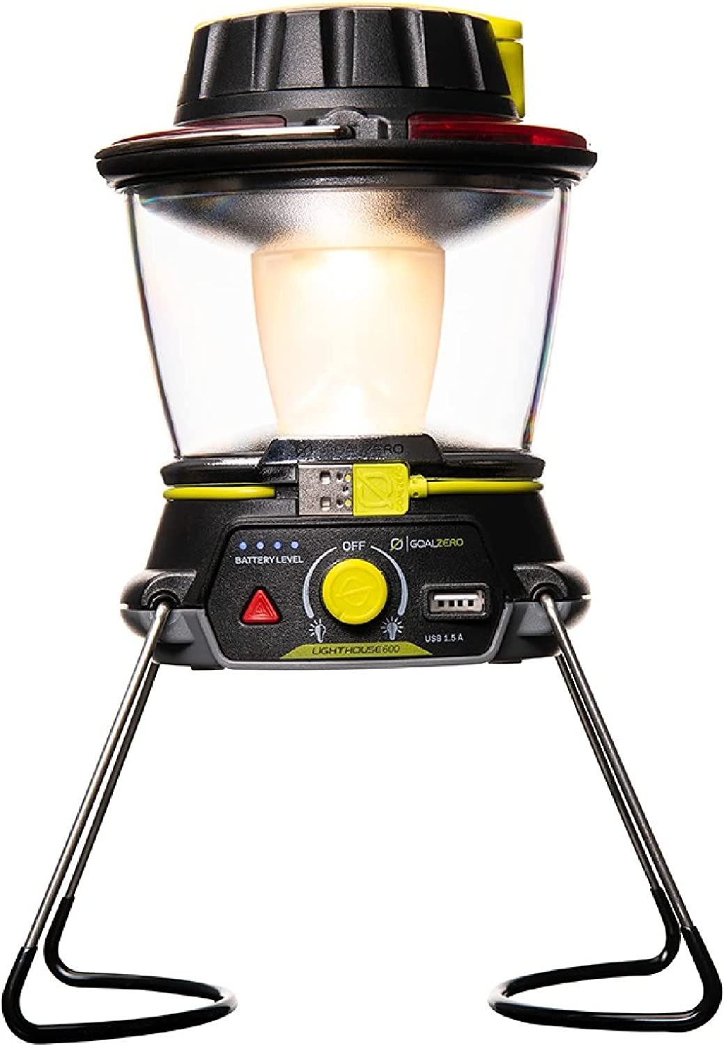 Goal Zero Lighthouse 600 Camping Lantern, 600-Lumen Hand Crank LED Lantern