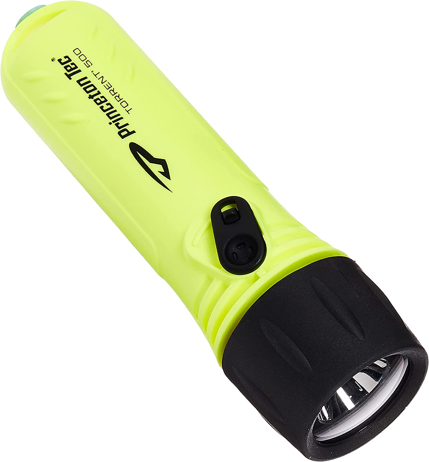 Princeton Tec Torrent Dive LED Light with 500 Lumens, IPX8 Water Resistance and 1.5 Hour Burn Time, Perfect for Suba Diving/Free Diving, Hiking, Camping and Safety Preparedness, Neon Yellow